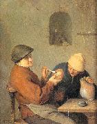 The Drinker and the Smoker Ostade, Adriaen van